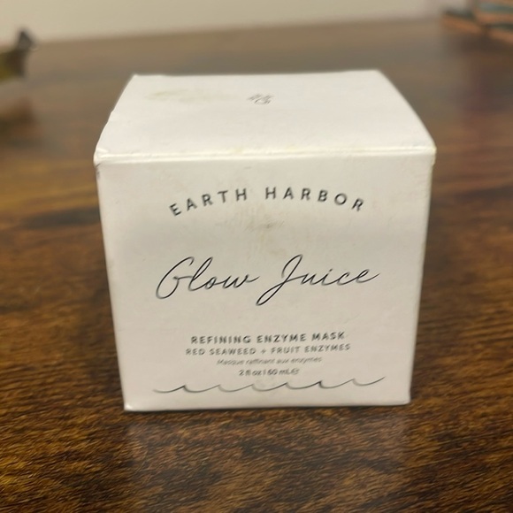 NEW IN BOXEARTH HARBOR GLOW JUICE REFINING ENZYME MASK RED SEAWEED 2 F…